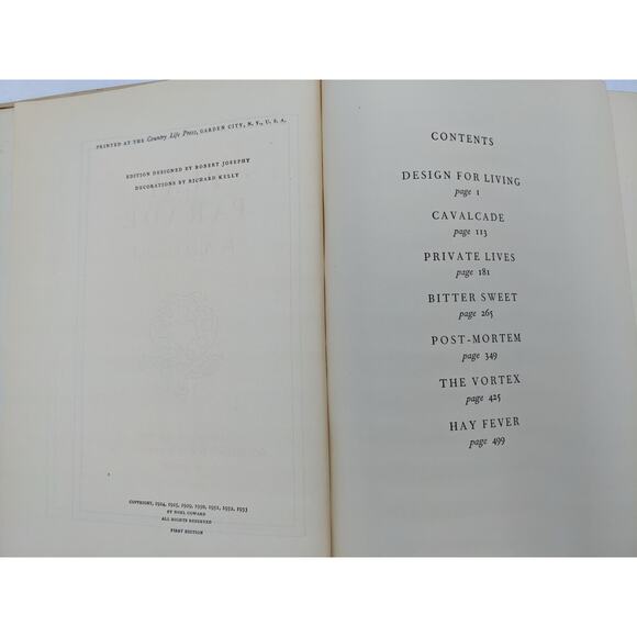 Play Parade By Noel Coward 1933 Book - Picture 9 of 13